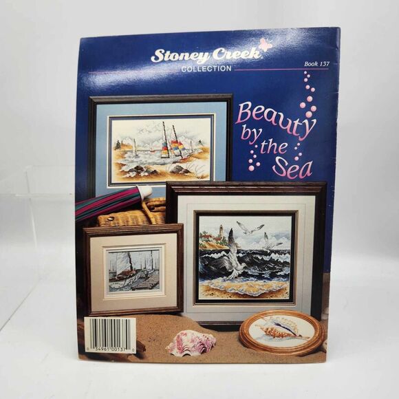 Lot of 2 Seashell Lighthouse Beach Shell Theme Cross Stitch Pattern Books - Picture 5 of 5